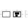 Дзеркало Zerix Kubix MR04-80x60-REVERSE з LED Touch, Anti-fog, димером, регулятором яскравості