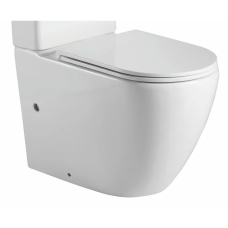 Чаша унітазу-компакту Mixxus Premium ELLIPSE-0402-R 660×390×855 мм система змиву RIMLESS без сидіння, білий