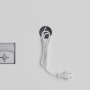 Дзеркало Mixxus Premium ELLIPSE MV05-80x70-Reverse BLACK з Led Touch, Anti-fog, димером