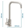 Змішувач для кухні MIXXUS SUS 011-G