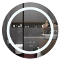Дзеркало Mixxus PLAIN MC02-80-CASE з Led Touch, Anti-fog, димером, регулятором яскравості, годинником