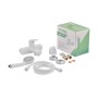 Змішувач для ванни з коротким виливом PLAMIX Lucas-009 EURO SET з шлангом, лійкою та кронштейном білий