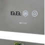 Дзеркало Mixxus LIGHT MR01-90x70 з Led Touch, Anti-fog, димером, регулятором яскравості, годинником
