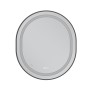 Дзеркало Mixxus Premium ELLIPSE MV05-80x70-Reverse BLACK з Led Touch, Anti-fog, димером