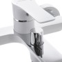 Змішувач для ванни з коротким виливом MIXXUS PREMIUM Eva 009 Euro Білий латунний