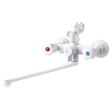 Змішувач для ванни PLAMIX OMEGA-140 EURO SET білий