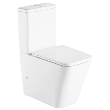 Унітаз-компакт Mixxus Premium QUADRO-0401-R 610×365×825 мм, система змиву RIMLESS, білий