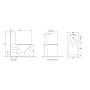 Унітаз-компакт Mixxus Premium QUADRO-0401-T1 610×365×825 мм, система змиву TORNADO 1.0, білий