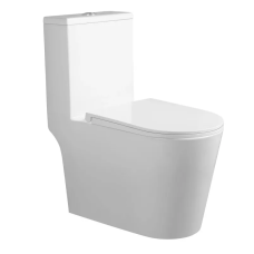 Унітаз-моноблок підлоговий Mixxus BEVEL-0406-T1 690×360×790 мм, система змиву TORNADO 1.0, білий