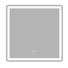 Дзеркало Zerix Mirra MR05-80x80 з LED Touch, Anti-fog, димером, регулятором яскравості