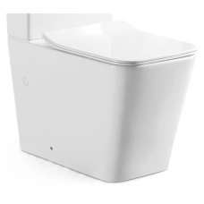 Чаша унітазу-компакту Mixxus QUADRO-0403-R 640×360×835 мм система змиву RIMLESS без сидіння, білий