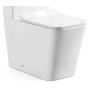 Чаша унітазу-компакту Mixxus QUADRO-0403-R 640×360×835 мм система змиву RIMLESS без сидіння, білий