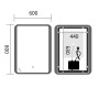 Дзеркало Mixxus Premium OLIVARY MR19-80x60-Reverse з Led Touch, Anti-fog, димером