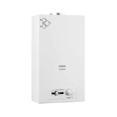 Газова колонка KOER KWH.G0410 WHITE димохідна з п'єзорозпалом 10 л/хв