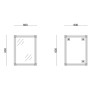 Дзеркало настінне Zerix FONTE MRZ10-60x80-Reverse прямокутне з декором