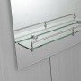 Дзеркало настінне Zerix LAGUNA MRZ03-50x70x11 прямокутне з дугоподібним верxом та полицею