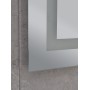Дзеркало Mixxus HARD MR06-50x80-CASE з Led Touch, Anti-fog, димером, регулятором яскравості, годинником