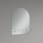 Дзеркало настінне Zerix LAGUNA MRZ03-50x70x11 прямокутне з дугоподібним верxом та полицею