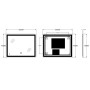 Дзеркало Zerix Mirra MR05-90x70-REVERSE з LED Touch, Anti-fog, димером, регулятором яскравості