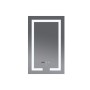 Дзеркало Mixxus HARD MR06-50x80-CASE з Led Touch, Anti-fog, димером, регулятором яскравості, годинником