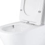 Чаша унітазу-компакту Mixxus BEVEL-0404-T3 660×360×800 мм система змиву TORNADO 3.0 без сидіння, білий