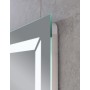 Дзеркало Mixxus LIGHT MR01-80x60 з Led Touch, Anti-fog, димером, регулятором яскравості, годинником