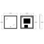 Дзеркало Zerix Mirra MR05-80x80 з LED Touch, Anti-fog, димером, регулятором яскравості