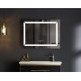 Дзеркало Mixxus LIGHT MR01-80x60 з Led Touch, Anti-fog, димером, регулятором яскравості, годинником