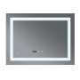 Дзеркало Mixxus WARM MR02-100x60 з Led Touch, Anti-fog, димером, регулятором яскравості, годинником