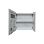 Дзеркальна шафка Mixxus Premium Olivary CM01-60x70x13 з LED Touch, димером, регулятором яскравості