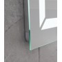 Дзеркало Mixxus LIGHT MR01-70x50 з Led Touch, Anti-fog, димером, регулятором яскравості, годинником
