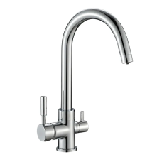Змішувач для кухні на дві води MIXXUS PREMIUM Mafin 021 з виходом для питної води латунний хром