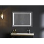 Дзеркало Mixxus STYLE MR03-70x50 з Led Touch, Anti-fog, димером, регулятором яскравості, годинником
