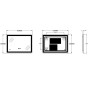 Дзеркало Zerix Mirra MR05-70x50-REVERSE з LED Touch, Anti-fog, димером, регулятором яскравості