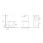 Унітаз-компакт Mixxus Premium WAVE-0403-R 675×395×870 мм, система змиву RIMLESS, білий