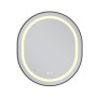 Дзеркало Mixxus Premium ELLIPSE MV05-80x70-Reverse BLACK з Led Touch, Anti-fog, димером