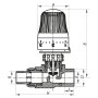 Кран термостатичний з термоголовкою прямий PPR 20x1/2 KOER K0156.PRO