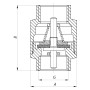 Кран кульовий KOER 1/2x1/2