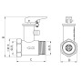 Запобіжний клапан для бойлера KOER KR.1046.K - 1/2” 6BAR
