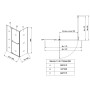 Душова кабіна без піддону KOER SR SC01-120x80x200-TR-01 прозоре скло Easy Clean 8мм, хром