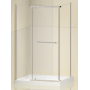Душова кабіна без піддону KOER SR SC01-120x80x200-TR-01 прозоре скло Easy Clean 8мм, хром
