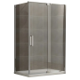 Душова кабіна без піддону KOER SR SC02-120x90x200-TR-01 прозоре скло Easy Clean 8мм, хром