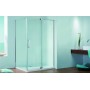 Душова кабіна без піддону KOER SR SC02-100x80x200-TR-01 прозоре скло Easy Clean 8мм, хром