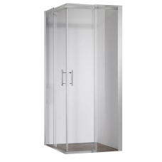 Душова кабіна без піддону KOER SR SC03-90x90x200-TR-01 прозоре скло Easy Clean 6мм, хром