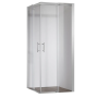 Душова кабіна без піддону KOER SR SC03-90x90x200-TR-01 прозоре скло Easy Clean 6мм, хром