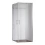 Душова кабіна без піддону KOER SR SC03-100x100x200-TR-01 прозоре скло Easy Clean 6мм, хром