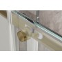 Душова кабіна без піддону KOER SR SC03-90x90x200-TR-12 прозоре скло Easy Clean 6мм, матове золото