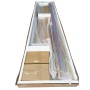 Душова кабіна без піддону KOER SR SC03-90x90x200-TR-12 прозоре скло Easy Clean 6мм, матове золото