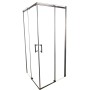 Душова кабіна без піддону KOER SR SC03-90x90x200-TR-07 прозоре скло Easy Clean 6мм, графіт