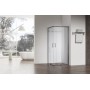 Душова кабіна без піддону KOER SR SC03-90x90x200-TR-07 прозоре скло Easy Clean 6мм, графіт